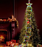 magyaroutlet LED Mikulás létrafüzér 3M beltéri és kültéri