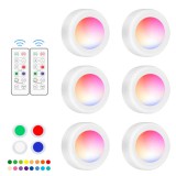 magyaroutlet WUYOR vezeték nélküli szekrényvilágítás RGB 16 színű LED