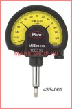 Mahr 4334001 Analóg finomkijelzős mérőóra, Millimess 1003 XL ±130/2um