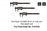 Mahr 9107525 MarCal TRIO-PACK 16 EWR Digitális tolómérő 150/0,01 mm IP67 akciós 3 darabos csomagban (3db 4103302)