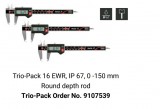 Mahr 9107539 MarCal TRIO-PACK 16 EWR Digitális tolómérő 150/0,01 mm IP67 akciós 3 darabos csomagban (3db 4103300)