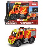 Majorette: Unimog U530 fém tűzoltó autó fénnyel és hanggal - Simba Toys