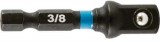 makita adapter 1/4"-3/8" b-66868 impact black