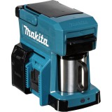 Makita DCM501Z, 240ml, Akkumulátoros / Vezetékes, Félautomata, Hordozható, Kék kávéfőző