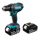 Makita DDF482RFJ 1900 RPM Kulcsnélküli Fekete, Kék fúrógép