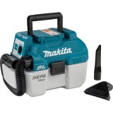 Makita DVC750LZX3 porszívó 7,5 L Hordó alakú vákuum Száraz és nedves Porzsák nélküli