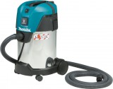 makita porszívó 1250w száraz-nedves inox 30l vc3011l