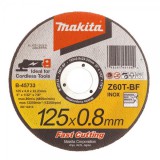 makita vágókorong ¤125x0,8 b-45733 inox