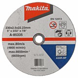 makita vágókorong 230x2,5 a-85335