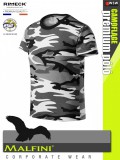 Malfini CAMOFLAGE GREY gyerek prémium pamut póló - munkaruha