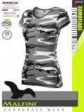 Malfini CAMOFLAGE GREY női prémium pamut póló - munkaruha
