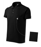 MALFINI® Cotton galléros póló férfi fekete 2XL