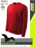 Malfini ESSENTIAL RED strech férfi környakas pulóver - munkaruha