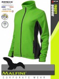 Malfini FROSTY APPLEGREEN strech női polár kardigán - munkaruha