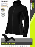 Malfini FROSTY BLACK strech női polár kardigán - munkaruha