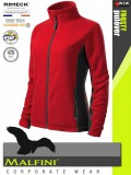 Malfini FROSTY RED strech női polár kardigán - munkaruha