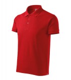 MALFINI® Galléros póló férfi Cotton Heavy 215 piros L méret