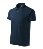 MALFINI® Galléros póló férfi Cotton Heavy 215 tengerészkék L méret