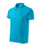 MALFINI® Galléros póló férfi Cotton Heavy 215 türkiz S méret