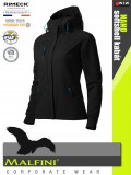 Malfini NANO BLACK prémium női technikai softshell kabát - munkaruha
