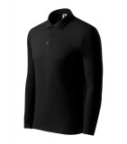 MALFINI® Pique Polo LS galléros póló férfi fekete 2XL
