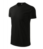 MALFINI® Póló unisex Heavy V-neck 111 fekete S méret
