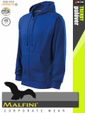 Malfini TRENDY ZIPPER ROYAL strech férfi kapucnis pulóver - munkaruha