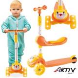 MalPlay Háromkerekű roller sárga