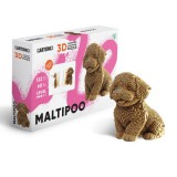 Maltipoo 3D festhető fapuzzle (Cartonic)