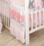 Mama Kiddies Baby Bear zsebes tároló rózsaszín macis mintával