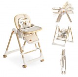 Mama Kiddies Baby Siesta 4az1-ben multifunkciós etetőszék bézs színben