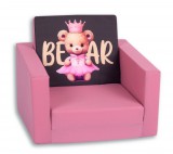 Mama Kiddies egyszemélyes szétnyitható kanapé - Bear Princess