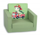 Mama Kiddies egyszemélyes szétnyitható kanapé - Fireman Turtle