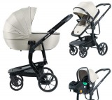 Mama Kiddies Icon 3 az 1-ben multifunkciós babakocsi kiegészítőkkel bézs színben + Ajándék
