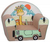 Mama Kiddies prémium babafotel - Giraffe on the Jeep