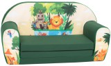 Mama Kiddies prémium szétnyitható dupla gyerekfotel - Green Safari