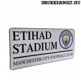Manchester City utcatábla - eredeti, hivatalos klubtermék