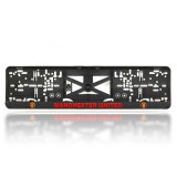 Manchester United rendszámtábla tartó (2 db) - 3D logózott MU termék