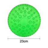 Mancs mintás kutyafrizbi (rágható gumi) 23 cm átmérővel, zöld