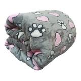 Mancs mintás wellsoft pléd, 200 x 230 cm, szürke