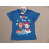 Mancs őrjárat kisfiú pamut póló - kék (122) - TÖBB MÉRETBEN