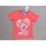 Mancs őrjárat kislány pamut póló - lazac (98) - TÖBB MÉRETBEN