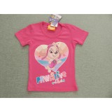 Mancs őrjárat kislány pamut póló - sötét rózsaszín (128)