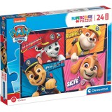 Mancs őrjárat Vigyorgó kutyusok 24 db-os maxi supercolor puzzle - Clementoni