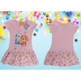 Mancs őrjáratos pamut ruha - rózsaszín (104) - TÖBB MÉRETBEN