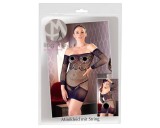 Mandy Mystery - necc csőruha kardísszel és és tanga fekete (S-L)