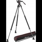 Manfrotto Nitrotech 612 fej + 635 Fast karbon állvány, szimpla láb (MVK612SNGFC) (MVK612SNGFC)