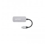 Manhattan 130707 dokkoló állomás és port replikátor Vezetékes USB 3.2 Gen 1 (3.1 Gen 1) Type-C Alumínium (130707)