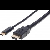 Manhattan 151764 video átalakító kábel 2 M USB C-típus HDMI A-típus (Standard) Fekete (151764)