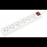 Manhattan 168335 elektromos elosztó 2 M 6 AC kimenet(ek) Beltéri Fehér (m168335)